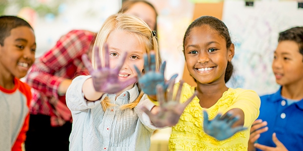 summer camps near buffalo ny image of kids with hand paint